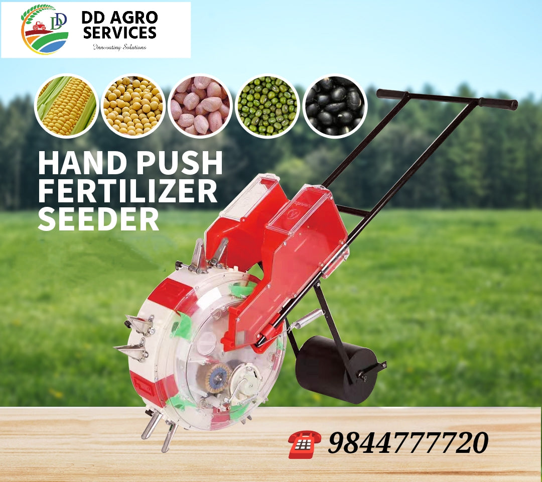 DDAS Double Hand push seeder (Seed + Fertilizer)